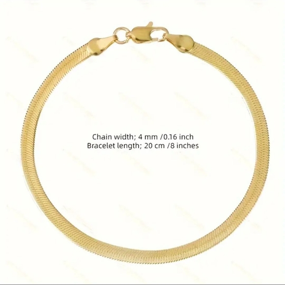 18K GOLD PLATED NECKLACE AND BRACELET SET-CLEARENCE - Picture 8 of 8